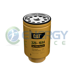 Fuel Filter, Water Separator Spin-On Twist and Drain, Caterpillar, 326-1644